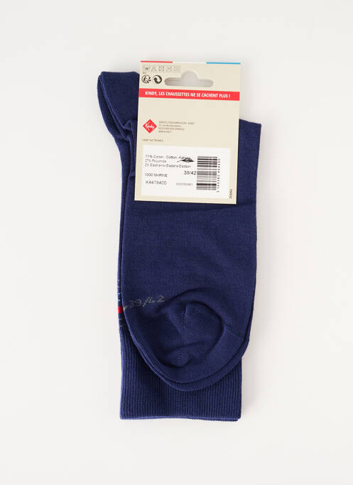 Chaussettes bleu KINDY pour homme