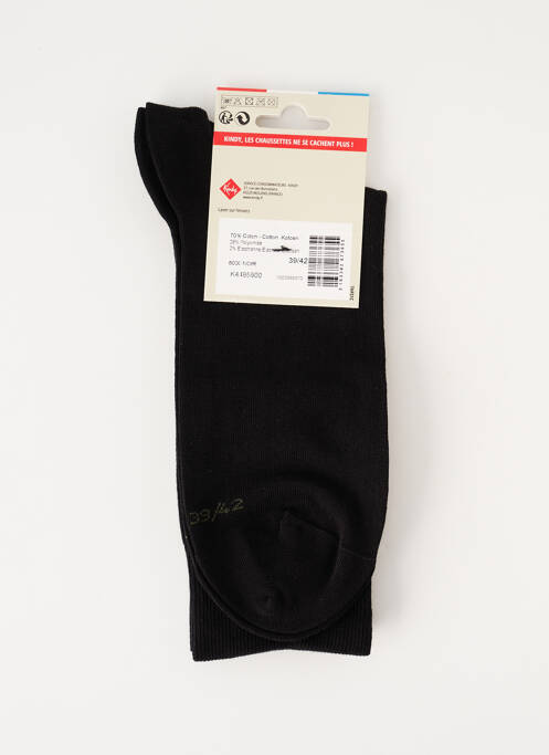 Chaussettes noir KINDY pour homme