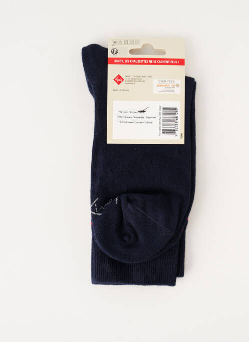 Chaussettes bleu KINDY pour homme