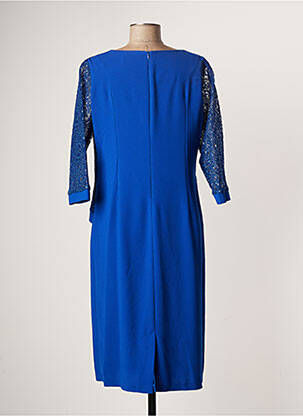 Robe mi-longue manches 3/4 manches 3/4 bleu RITRATTO DI SIGNORA BY MUSAMI femme
