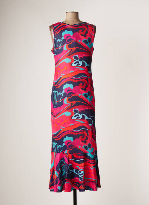 Robe longue rose SOVOGUE pour femme