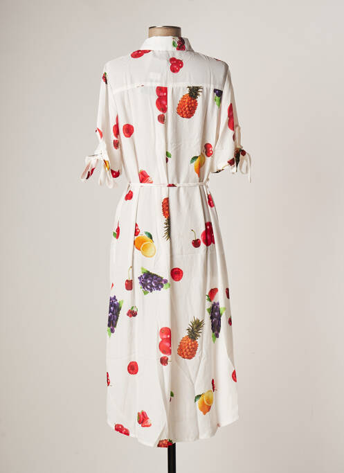 Robe mi-longue blanc SOVOGUE femme