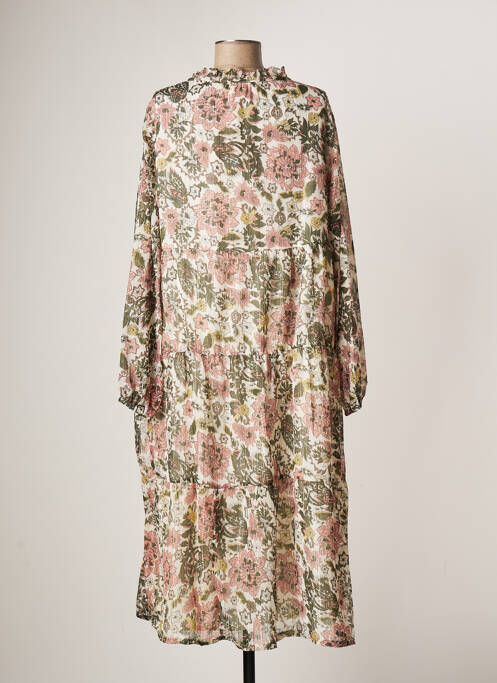 Robe mi-longue vert PURPLE QUEEN pour femme