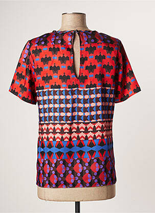 Blouse manches courtes manches courtes rouge SISLEY femme