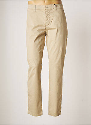 Pantalon chino stretch taille normale beige SORBINO homme