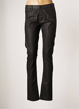 Pantalon slim tissage enduit taille normale noir THE KOOPLES femme
