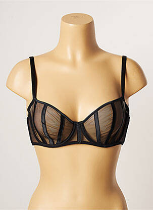 Soutien-gorge légère et transparente noir IMPLICITE femme