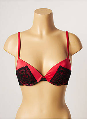 Soutien-gorge effet matière satinée haut soutien-gorge push-up rouge PASSIONATA femme