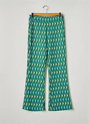 Pantalon large taille haute taille haute vert FREE femme