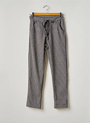 Pantalon droit stretch taille normale gris FREE femme