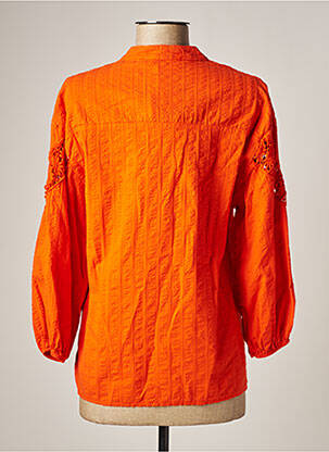 Blouse manches 3/4 manches 3/4 orange FREE FOR HUMANITY femme