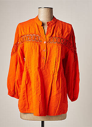 Blouse orange FREE FOR HUMANITY pour femme