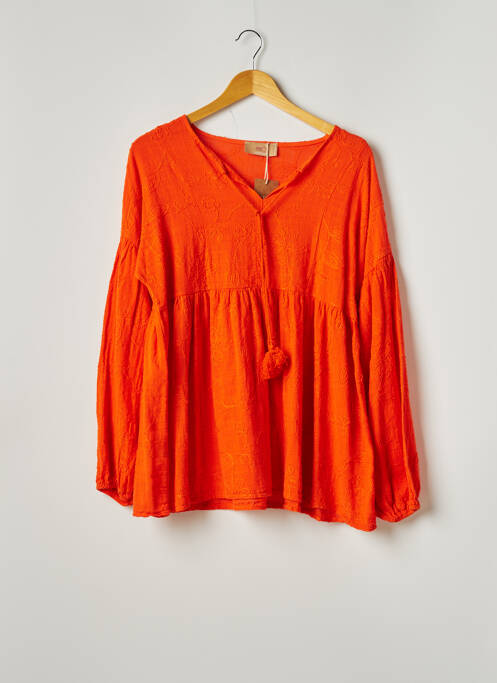 Blouse orange FREE FOR HUMANITY pour femme