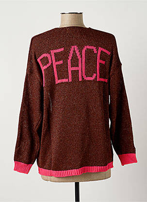 Gilet manches longues stretch marron FREE FOR HUMANITY femme