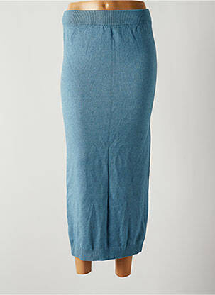 Jupe longue coupe droite bleu FREE FOR HUMANITY femme