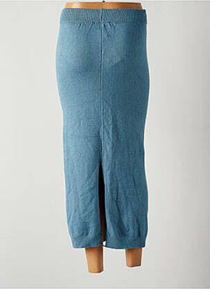 Jupe longue coupe droite bleu FREE FOR HUMANITY femme