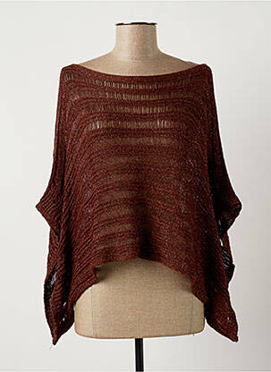 Poncho marron FREE FOR HUMANITY pour femme