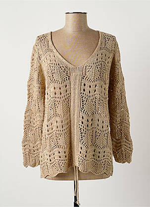 Pull beige FREE FOR HUMANITY pour femme