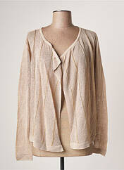 Gilet manches longues beige MONTAGUT pour femme seconde vue