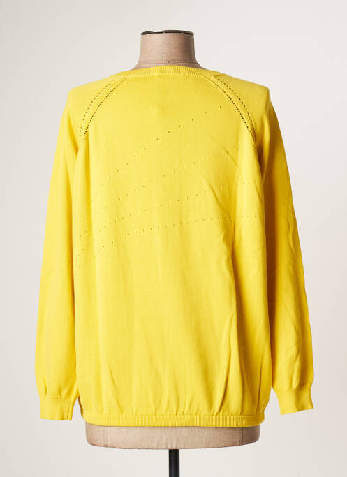 Gilet manches longues jaune MONTAGUT pour femme