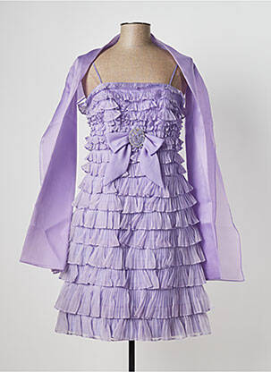 Robe mi-longue sans manche sans manche violet PERSONALITY femme