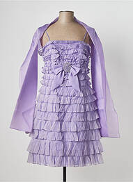 Robe mi-longue sans manche sans manche violet PERSONALITY femme