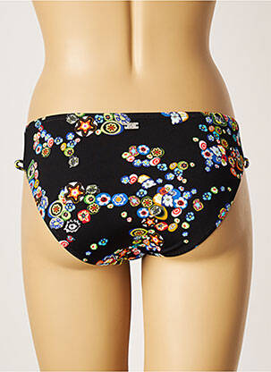 Bas de maillot de bain imprimé fantaisie culotte noir CHERRY BEACH femme