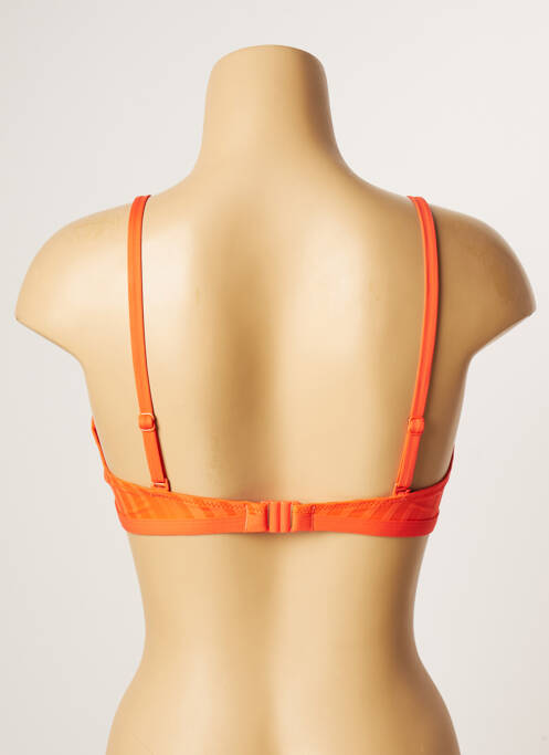 Haut de maillot de bain orange CHERRY BEACH pour femme