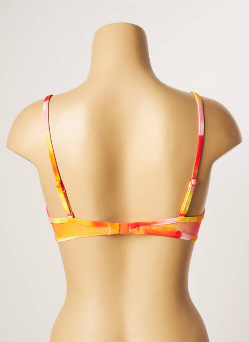 Haut de maillot de bain orange CHERRY BEACH pour femme