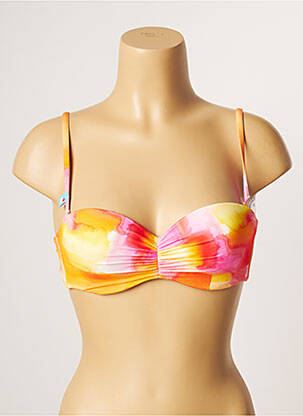 Haut de maillot de bain stretch haut bandeau orange CHERRY BEACH femme