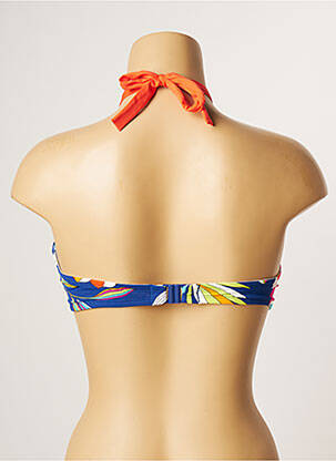 Haut de maillot de bain stretch haut soutien-gorge moulé bleu CHERRY BEACH femme