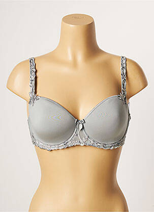 Soutien-gorge effet matière satinée haut soutien-gorge emboitant vert SIMONE PERELE femme