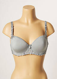 Soutien-gorge effet matière satinée haut soutien-gorge emboitant vert SIMONE PERELE femme