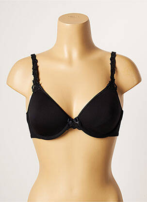 Soutien-gorge effet matière satinée haut soutien-gorge moulé noir SIMONE PERELE femme