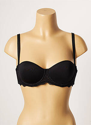 Soutien-gorge effet matière satinée haut soutien-gorge balconnet noir SIMONE PERELE femme