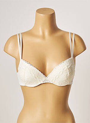 Soutien-gorge effet matière satinée haut soutien-gorge push-up beige PASSIONATA femme