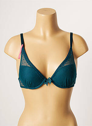 Soutien-gorge effet matière satinée haut soutien-gorge push-up bleu PASSIONATA femme