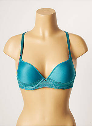 Soutien-gorge bretelle multi position haut soutien-gorge push-up bleu PASSIONATA femme