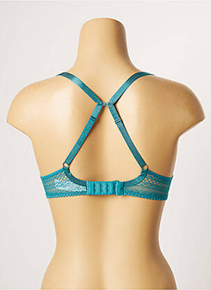 Soutien-gorge effet matière satinée haut soutien-gorge push-up bleu PASSIONATA femme