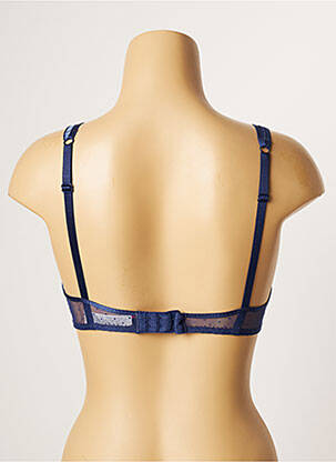 Soutien-gorge effet matière satinée haut soutien-gorge avec mousse de rembourrage amovible bleu PASSIONATA femme