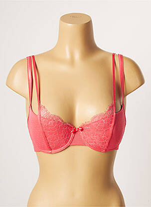Soutien-gorge effet matière satinée haut soutien-gorge avec mousse de rembourrage amovible rose PASSIONATA femme