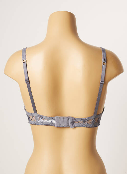 Soutien-gorge effet matière satinée haut soutien-gorge push-up gris PASSIONATA femme
