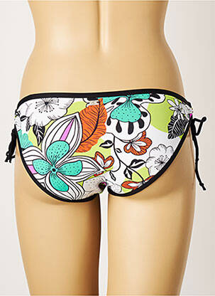 Bas de maillot de bain imprimé fleurs bikini blanc CHERRY BEACH femme
