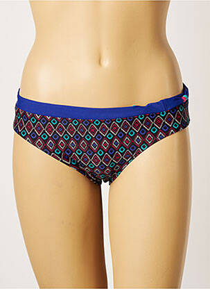 Bas de maillot de bain imprimé fantaisie culotte bleu BESTFORM femme