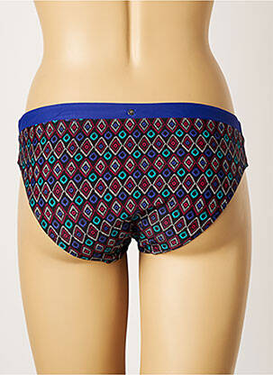 Bas de maillot de bain imprimé fantaisie culotte bleu BESTFORM femme