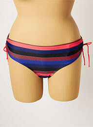 Bas de maillot de bain imprimé rayures culotte bleu BESTFORM femme