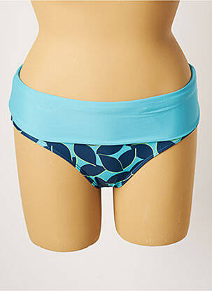 Bas de maillot de bain imprimé fantaisie culotte bleu BESTFORM femme