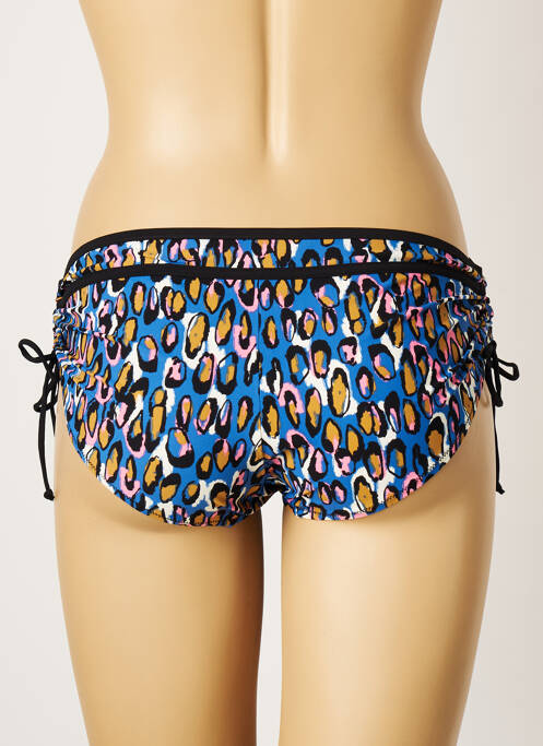 Bas de maillot de bain imprimé fantaisie culotte bleu BELCOR femme