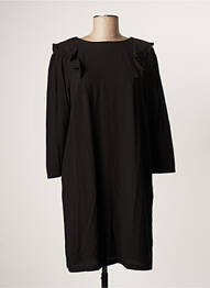 Robe courte manches longues manches longues noir SEE U SOON femme
