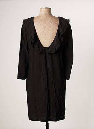 Robe courte manches longues manches longues noir SEE U SOON femme